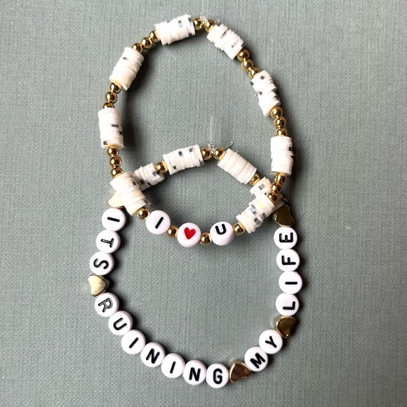 Taylor Swift Jewelry - TAYLOR SWIFT Fortnight TTPD Eras Tour Bracelets The Tortured Poets Department